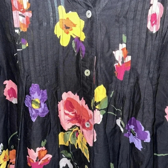 Soft Surroundings English Garden Floral Tunic Top Size Medium - Picture 5 of 5